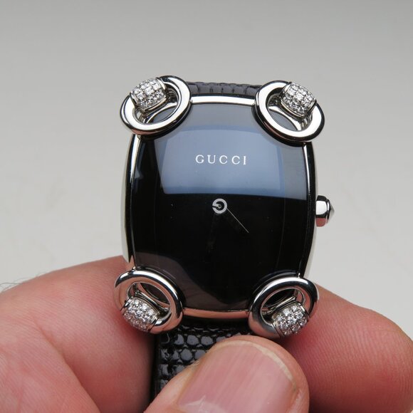 $3200 GUCCI Quartz Diamond unisex - Picture 1 of 9